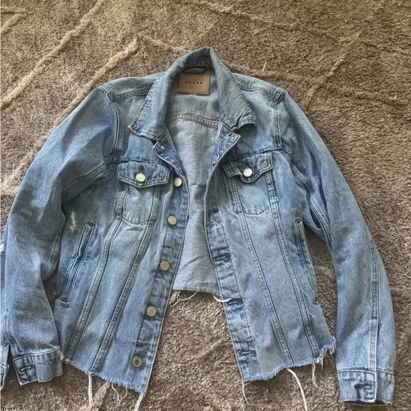 Blank NYC Light Blue Jean Jacket - Picture 3 of 7